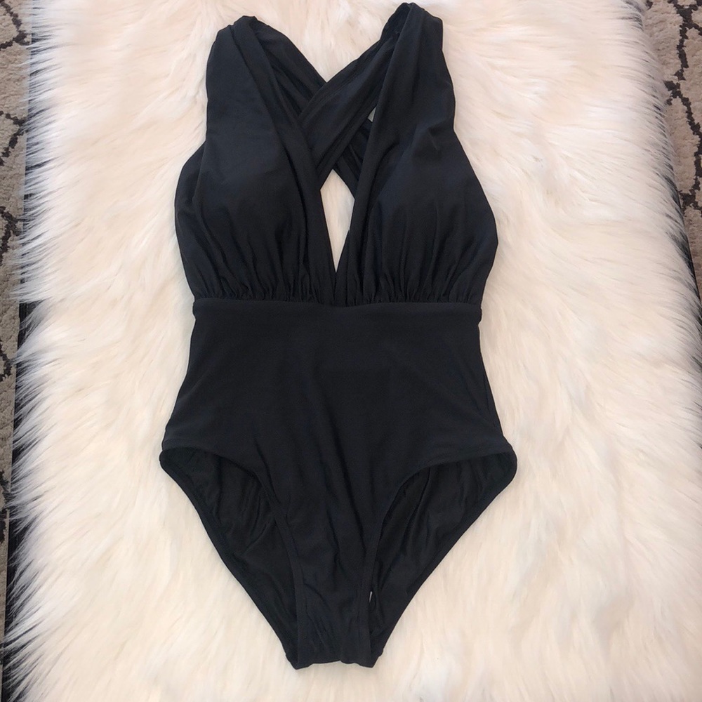 Anthropologie Allihop Zinnia Plunge One Piece Swim - Picture 4 of 8